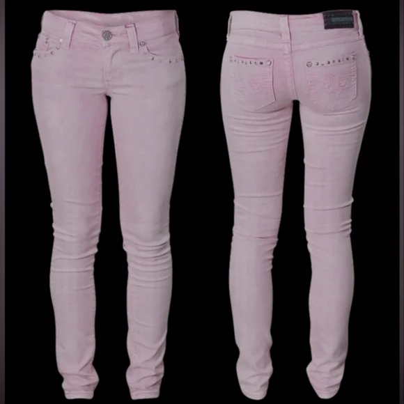 NWT Women's Affliction Raquel Maxine Pink Skinny Jeans - Picture 12 of 16
